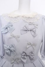画像4: Melody BasKet / Melody BasKet×青木美沙子　Ribbonワンピース M サックス S-26-08-24-045-LO-OP-AS-ZS (4)