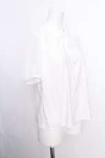 画像3: Melody BasKet / スノーカット半袖ブラウス  白 S-26-08-24-014-LO-BL-AS-ZS (3)