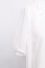 画像5: Melody BasKet / スノーカット半袖ブラウス  白 S-26-08-24-014-LO-BL-AS-ZS (5)