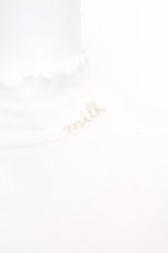画像4: MILK / フリルハイネックtops  オフ S-26-08-24-016-ML-TO-AS-ZS (4)
