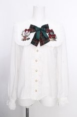 画像1: Amavel / Present Ribbon ブラウス  グリーン S-26-08-24-018-CA-BL-AS-ZS (1)