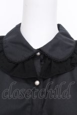 画像4: Melody BasKet / スノーカット半袖ブラウス  黒 S-26-08-24-020-LO-BL-AS-ZS (4)
