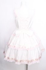 画像3: BABY,THE STARS SHINE BRIGHT / ゆらゆらいちごのHappy Berry Presentジャンパースカート  白 S-26-08-27-034-BA-OP-AS-ZS (3)