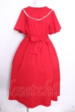 画像1: LEBECCA boutique / 果汁を飲み干すワンピース  赤 S-26-08-27-037-LO-OP-AS-ZS (1)