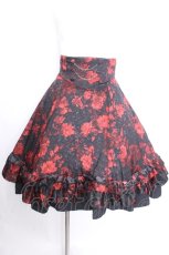 画像1: ATELIER BOZ / 薔薇柄クローディアミニスカート  赤 S-26-08-27-054-EL-SK-HR-ZS (1)