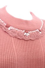 画像3: axes femme / 【パーソナルカラー】ニット  ピンク S-26-08-27-016-AX-TO-HR-ZS (3)