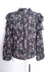 画像3: axes femme POETIQUE / ラッフルフリルブラウス  黒 S-26-08-27-020-AX-BL-HR-ZS (3)