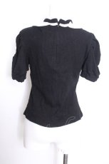 画像3: pium / ヨーク切替ドーリーカットソー  黒Ｘ白 S-26-08-27-021-LO-TO-AS-ZS (3)