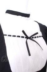画像4: pium / ヨーク切替ドーリーカットソー  黒Ｘ白 S-26-08-27-021-LO-TO-AS-ZS (4)