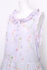画像3: PINK HOUSE / スイートピープリントノースリーブワンピース  ラベンダー S-26-08-30-035-LO-OP-HR-ZS (3)