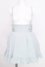 画像1: DearMyLove / 推し色サイドキラキラハートバックルサス付きスカート  サックス S-26-08-30-048-GO-SK-HR-ZS (1)