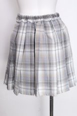 画像2: axes femme / ベルトｘプリーツスカパン  サックス S-26-08-30-050-AX-SK-HR-ZS (2)