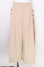 画像1: axes femme / サイド切替チャイナ釦パンツ  ベージュ S-26-08-30-060-AX-PA-HR-ZS (1)