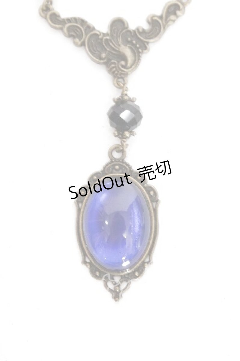 画像4: violett krone / カボションネックレス  アンティークゴールド S-26-08-30-009-LO-AC-AS-ZS (4)