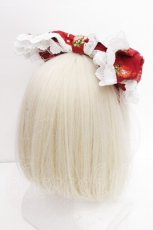 画像2: BABY,THE STARS SHINE BRIGHT / Love’s Strawberry Afternoon Tea柄 カチューシャ  赤 S-26-08-30-013-BA-OP-HR-ZS (2)
