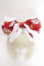 画像3: BABY,THE STARS SHINE BRIGHT / Love’s Strawberry Afternoon Tea柄 カチューシャ  赤 S-26-08-30-013-BA-OP-HR-ZS (3)