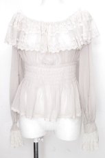 画像1: abilletage / チュールドレストップス  ベージュ S-26-08-30-024-GO-TO-HR-ZS (1)