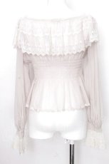 画像2: abilletage / チュールドレストップス  ベージュ S-26-08-30-024-GO-TO-HR-ZS (2)