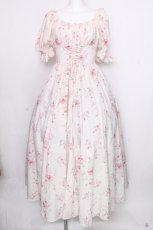 画像1: EtoileMiel / Misaローズパフスリーブワンピース M ピンク S-26-08-30-027-LO-OP-AS-ZS (1)