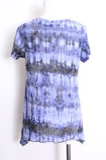 画像3: ALGONQUINS / タイダイプリントTシャツ  ブルー S-26-08-31-032-AL-TS-HR-ZS (3)