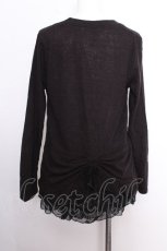 画像3: axes femme / バックドロストカーディガン  黒 S-26-08-31-043-AX-BL-HR-ZS (3)