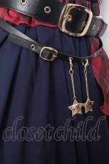 画像5: To Alice / タータンチェック切り替えロックワンピース  紺ｘ赤 S-26-08-31-045-LO-OP-AS-ZS (5)