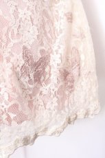 画像6: axes femme / レース重ね着風ワンピース  ピンクｘオフ S-26-08-31-046-AX-OP-AS-ZS (6)