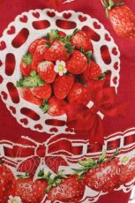 画像4: BABY,THE STARS SHINE BRIGHT / Love’s Strawberry Afternoon Tea柄 ワンピース  赤 S-26-08-31-047-BA-OP-HR-ZS (4)