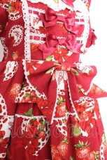 画像7: BABY,THE STARS SHINE BRIGHT / Love’s Strawberry Afternoon Tea柄 ワンピース  赤 S-26-08-31-047-BA-OP-HR-ZS (7)