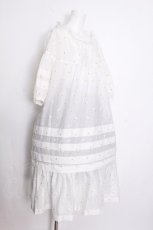 画像2: Jane Marple / Margaret embroidery empireドレス  白 S-26-08-31-049-JM-OP-AS-ZS (2)
