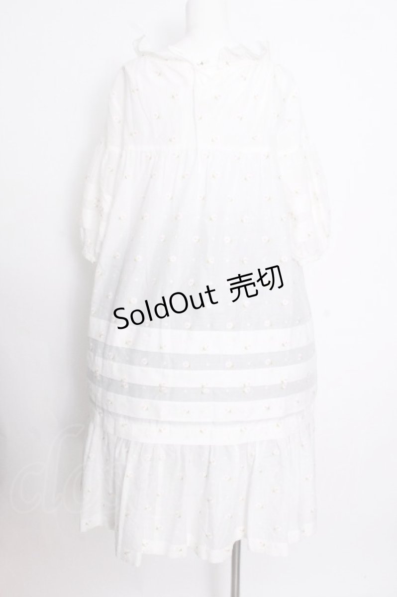 画像3: Jane Marple / Margaret embroidery empireドレス  白 S-26-08-31-049-JM-OP-AS-ZS (3)