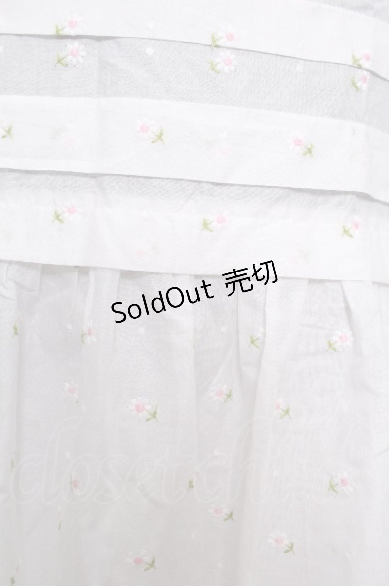 画像4: Jane Marple / Margaret embroidery empireドレス  白 S-26-08-31-049-JM-OP-AS-ZS (4)