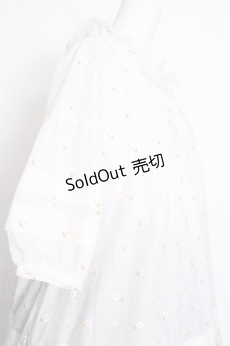 画像5: Jane Marple / Margaret embroidery empireドレス  白 S-26-08-31-049-JM-OP-AS-ZS (5)