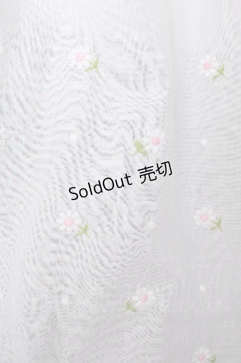 画像6: Jane Marple / Margaret embroidery empireドレス  白 S-26-08-31-049-JM-OP-AS-ZS (6)