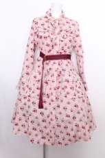 画像1: Jane Marple Dans Le Salon / The little flowersワンピース  ピンク S-26-08-31-051-JM-OP-AS-ZS (1)