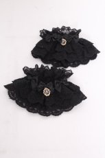 画像1: axes femme / トリプルリボンお袖留め  黒 S-26-08-31-007-AX-AC-AS-ZS (1)