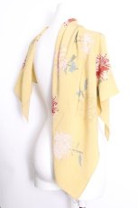 画像3: INGEBORG / 菊の花大判スカーフ  イエロー S-26-08-31-001-LO-ZA-HR-ZS (3)