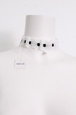画像1: MILK / Laceヘアー＆チョーカー  黒ｘ白 S-26-08-31-010-ML-AC-AS-ZS (1)
