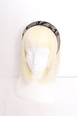 Preview of Head Band(Havy Lace)  黒ｘベージュ