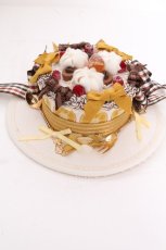 画像4: Hoshibako Works / ホイップクリームホールケーキ カクテルハット  ブラウン S-26-08-31-017-LO-AC-AS-ZS (4)
