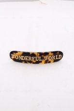 画像1: WONDERFUL WORLD / ロゴバレッタ  ブラウン S-26-09-01-001-LO-AC-AS-ZS (1)