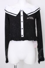 画像1: lilLilly / セーラーオフショルトップス  黒 S-26-09-01-039-LO-TO-HR-ZS (1)