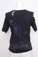 画像2: HIDEROCK Design / 蜘蛛の巣プリントTシャツ  黒 S-26-09-01-041-PU-TS-HR-ZS (2)