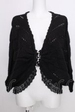 画像1: axes femme / リボン風ニットプルオーバー  黒 S-26-09-01-048-AX-TO-HR-ZS (1)