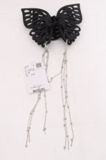 画像2: axes femme / マットカラー蝶ヘアークリップ  黒 S-26-09-01-010-AX-AC-HR-ZS (2)