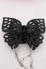 画像3: axes femme / マットカラー蝶ヘアークリップ  黒 S-26-09-01-010-AX-AC-HR-ZS (3)