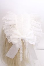 画像3: metamorphose / ラッセルレースヘッドドレス  白 S-26-09-01-015-ME-AC-AS-ZS (3)