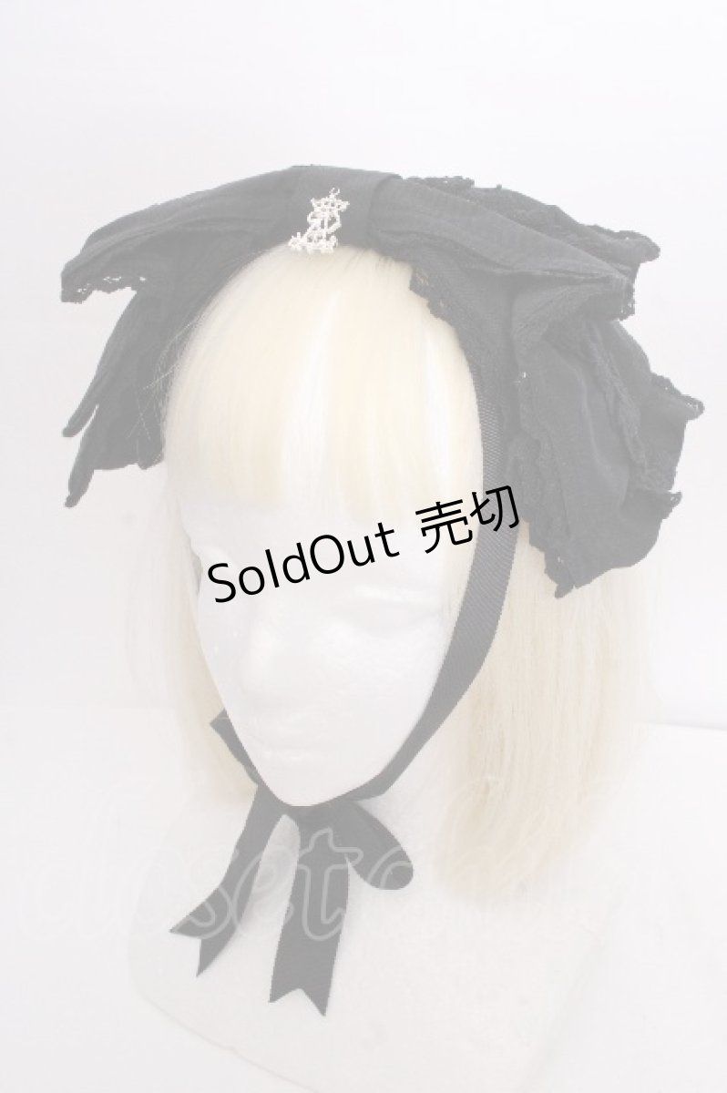 画像1: ALICE and the PIRATES / Dolly Ribbonヘッドドレス  黒 S-26-09-01-016-PA-AC-AS-ZS (1)