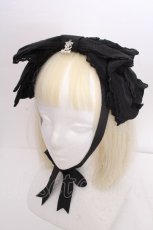 画像1: ALICE and the PIRATES / Dolly Ribbonヘッドドレス  黒 S-26-09-01-016-PA-AC-AS-ZS (1)