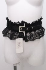 画像1: axes femme / レースゴムベルト  黒 S-26-09-01-026-AX-BL-HR-ZS (1)